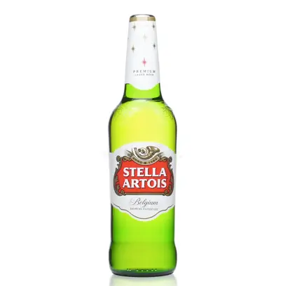 Bebidas Cerveza Stella Artois vidrio 330 ml.
