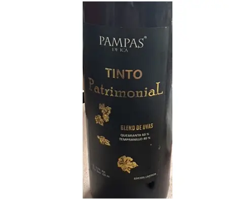 Pampas de Ica Tinto Patrimonial 2023